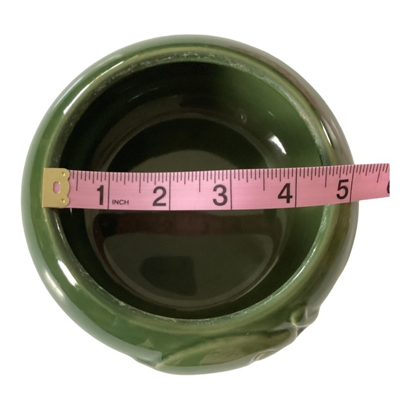 Majolica Elephant Mother And Baby Embossed Ceramic Planter Green Vintage EUC - Picture 13 of 13